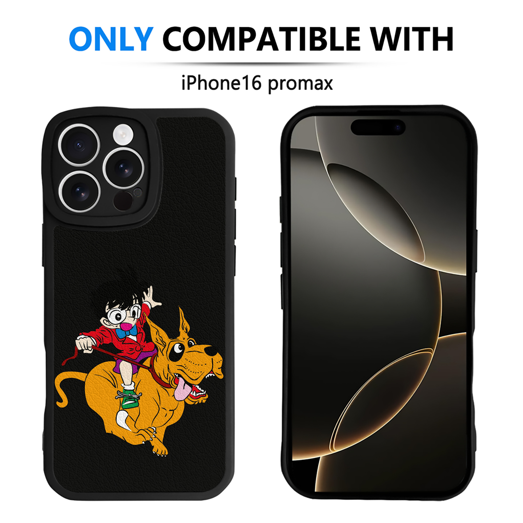 （画像用） 名探偵コナン 江戸川 コナン Detective Conan Conan Edogawa 【iPhone 16シリーズ対応】シリコンスマホケース（レザー調） 材質：シリコン